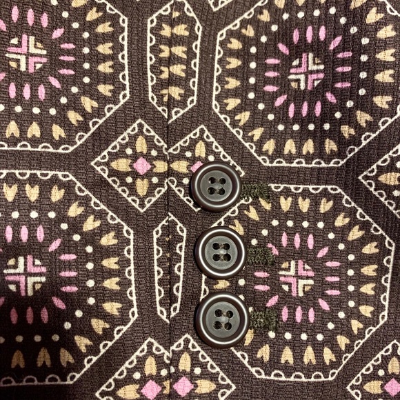 Geometric motif Ann Taylor Loft Blazer. Size 4 - Picture 3 of 4